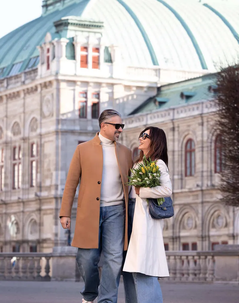 Paar Fotoshooting. Wien – Schönbrunn